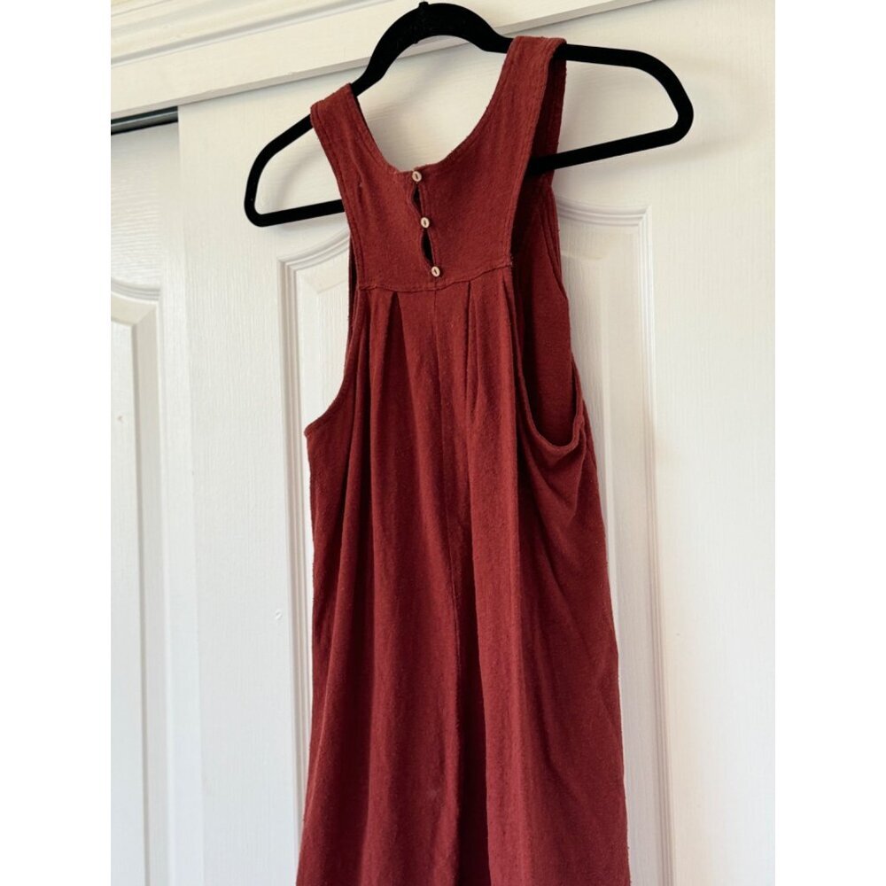 Free People FP BEACH Beat The Heat Tunic Dress Womens Red Cowboy Natural Medium - Picture 13 of 15